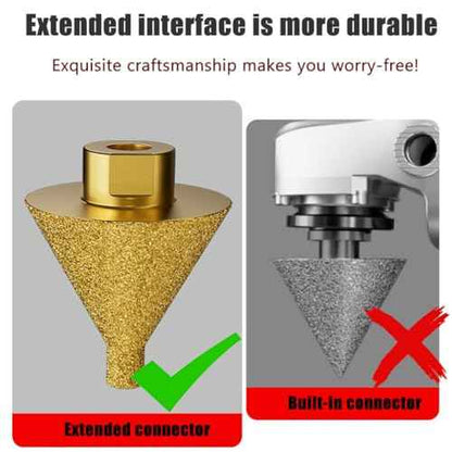 Brocas para cerami catile cutter Diamond bevel chamfering drill bit, tile cone for enlarging hole diameter trimming, suitable for tile, granite, marble, porcelain, wood, stone, with M10 thread 4 sizes