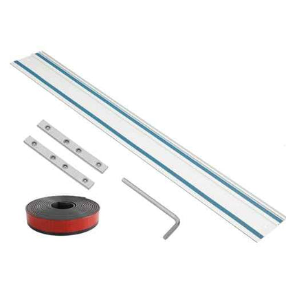 194368-5 55"Track saw Guide Rail for Makita.Includes 55" for Makita Guide Rail,2 Rail Connectors and Guide Rails Strip Bar. Track Saw Can't Dance on Guide Rail. (55in guide rail)