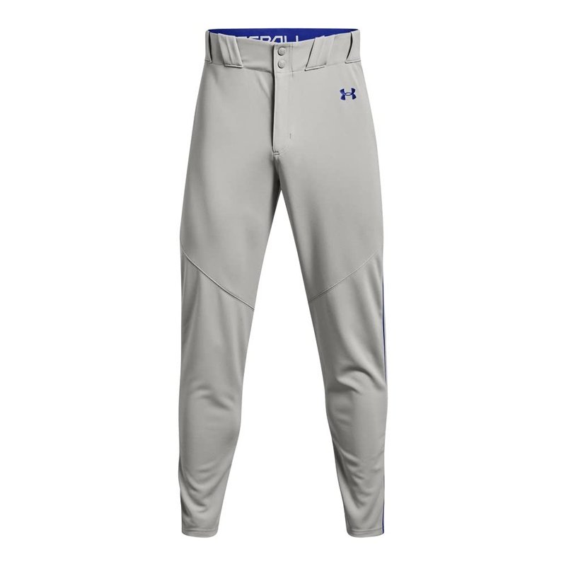 Under Armour Men's Utility Baseball Straight Leg Pant Pipe 22, (081) Baseball Gray/Royal/Royal, Medium