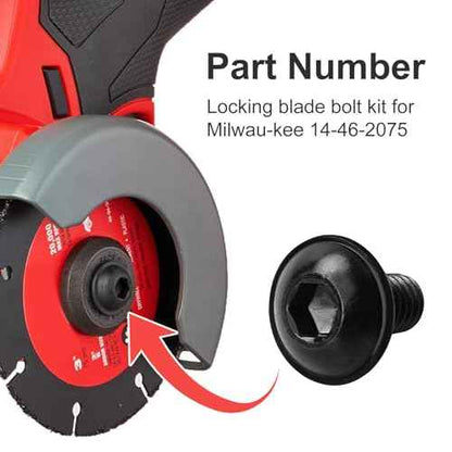 Locking Blade Bolt 14-46-2075 Fits for Milwau-kee 2522-20 Compact 3" Cut-Off Tool Parts (2 Pcs)