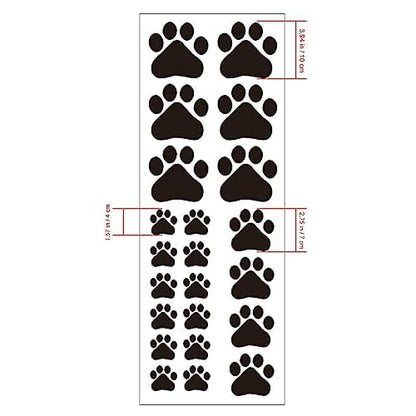 MLM Dog Paw Prints-Dog Pup Removable Vinyl Wall Sticker Decoration D?cor for Children Nursery Room Home D?cor Art Mural DIY