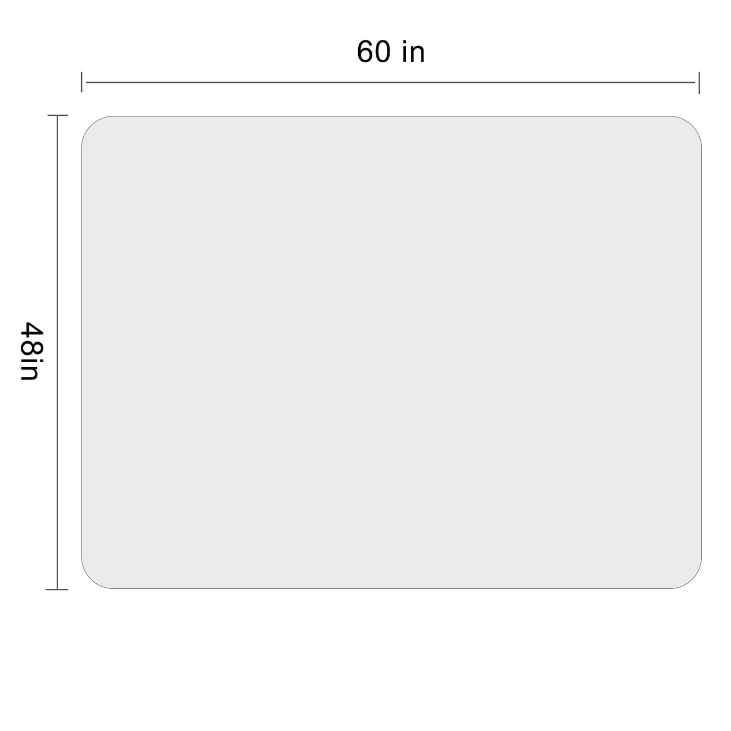 MESAILUP Office Chair Mat 48" x 60" for Carpet and Hardwood Floor, Beveled Edge Clear Chair Mats for a Smooth Glide and Easy Roll On/Off, Hard Heavy Duty and Non-Slip Pad Floor Ultimate Desk Chair Mat