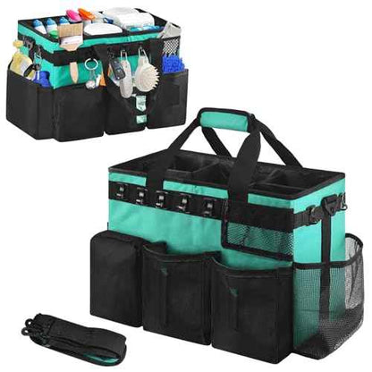 Wearable Cleaning Caddy Bag,WithDetachable Divider cleaning bags for housekeepers, With Adjustable Shoulder Strap for Cleaners & Housekeeper