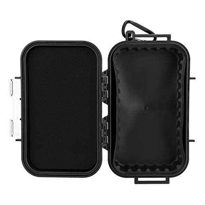 Small Waterproof Boxes of Plastic Case Shockproof Airtight Container Case Portable Airtight Carry Box Black Dry