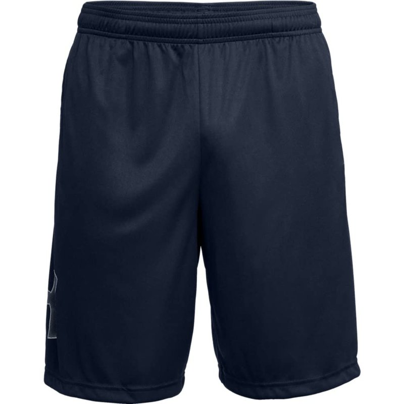 Under Armour Men's Tech Graphic 10" Shorts, Academy Blue (409)/Steel, X-Large Tall