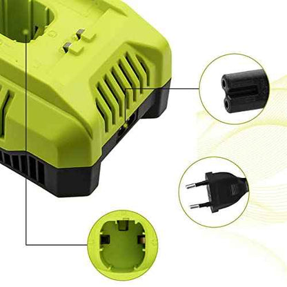 P117 Rapid Charger Replacement for Ryobi P117 Battery Charger P118 P118B Compatible with Ryobi 12V-18V Ni-Cd&Ni-Mh Lithium ion Batteries P100 P102 P103 P104 P105 P107 P108 P189