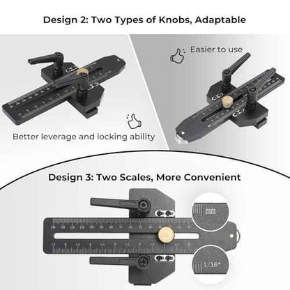 Thin Rip Jig Table Saw Jig Guide, Upgraded Making Repetitive Narrow Strip Cuts, Woodworking Tools Fast Thin Ripping Guide, Fits for 3/4" T Slot, 3/4" U Slot, 3/8" T Slot, for Band Saw Router Table