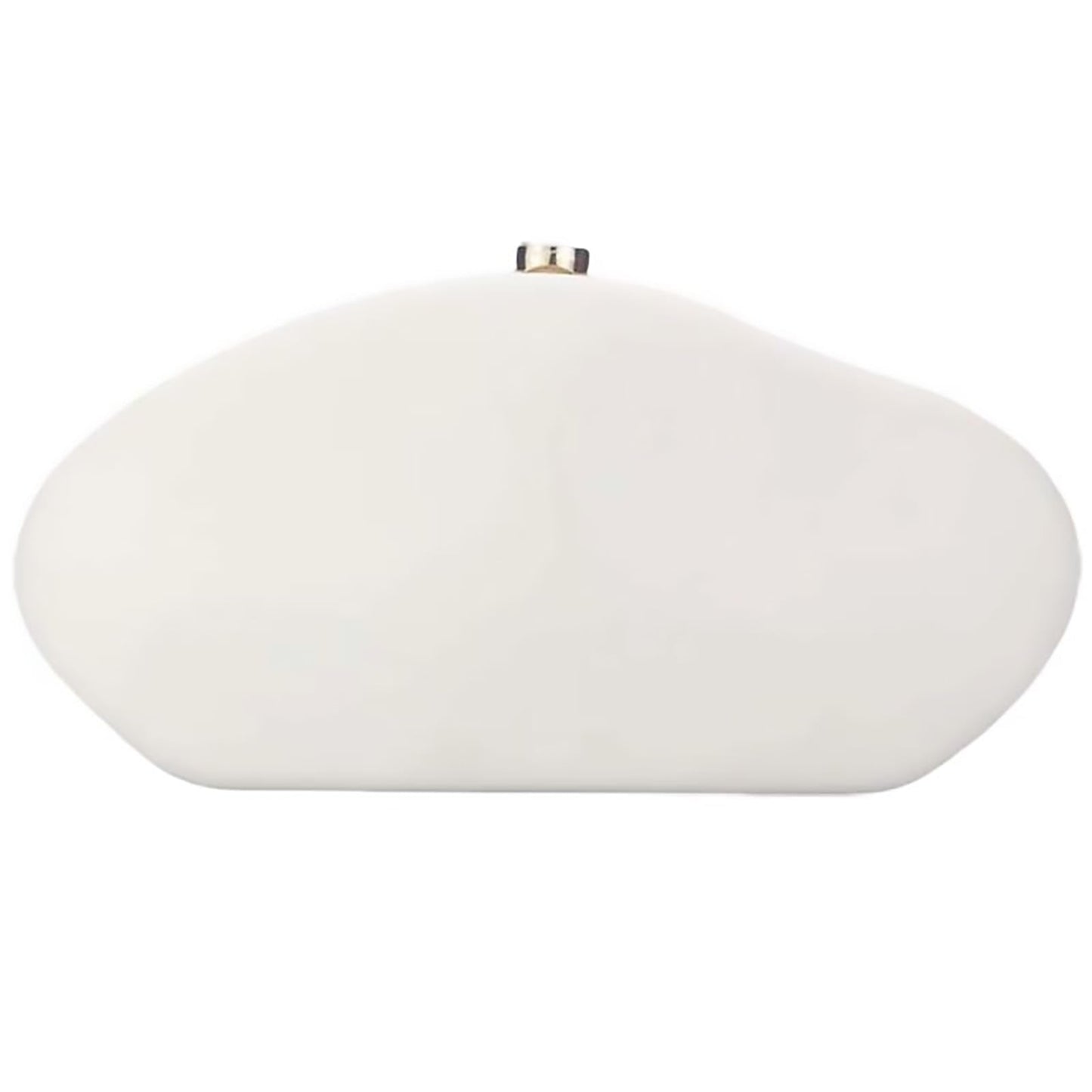 louceko PU Leather Handbag Detachable Chain Crossbody Shoulder Evening Bag Clutch Purse for Women Formal Wedding Party Prom, Beige White, 2505