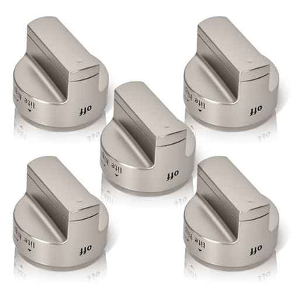 2025 Premium W11101439 (5PCS) Oven Range Burner Knob, W10858251 Surface Burner Knob for Maytag Gas Stove Knobs, Fit for Maytag Stove knobs MGR6600FZ0, MGR6600FB0, MGR6600FZ1, MGR7700LZ1, MGR6600FW0