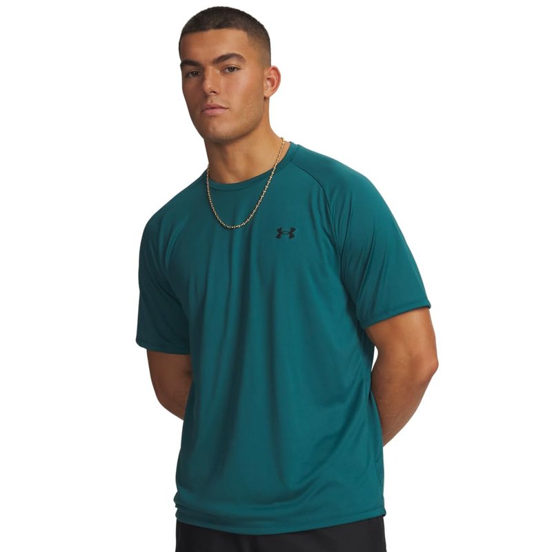 Under Armour Men's Tech 2.0 Short-Sleeve T-Shirt, (338) Rack Green / / Black, Medium