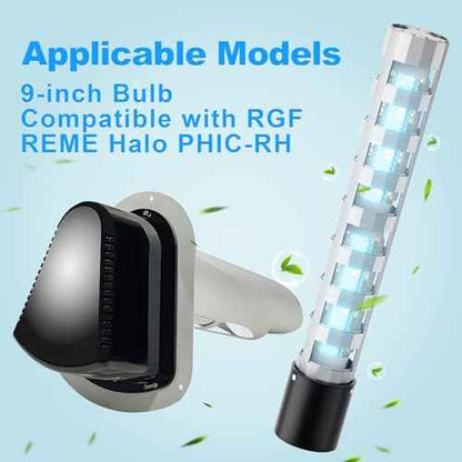 9-inch Bulb Replacement Part for RGF REME Halo PHIC-RH air Purifier, Adjustable Output 9-inch Bulb Replacement Unit