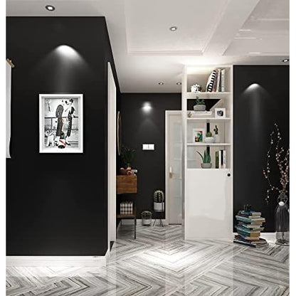 AbaBoorty Chalkboard Wallpaper for Walls Matte Black Contact Paper Self Adhesive Removable Solid Black Peel and Stick Wallpaper Waterproof Roll for Blackboard Wall Decal Reform 15.7"X78.7"