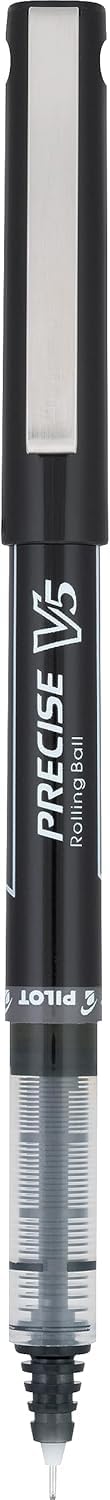 PILOT Precise V5 Rolling Ball Pen Extra Fine Point 0.5mm, 5 Black and 5 Blue Liquid Ink Rollerball Pens. pack of 10