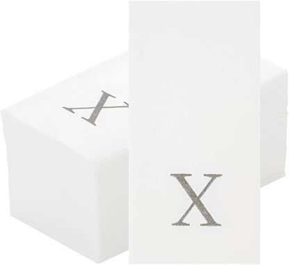 Luxenap 15.8 X 7.9 Inch Linen-Feel Guest Towels, 2000 Lettered Hand Towels