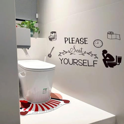 Toilet Woll Decals Sticker Quote Text Me If You Run Out of Toilet Paper Wall Decor Vinyl Wall Decal Home Stickers Vinyl Bathroom Art Decor.