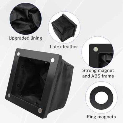 Dirt Bag Electrical drilling catcher bag£¬Magnetic Drill Shavings Catcher Black Lining Is Washable Without Metal Shavings Residue
