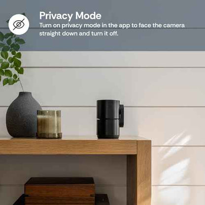 Luna 2K Indoor Cameras for Home Security, 2.4GHz & 5GHz WiFi, 360-Degree Pan-Tilt, Built-in Spotlight, Human Auto Tracking, Siren, Pet/Dog/Baby Camera with Phone app, White (2025 Upgrade Version)