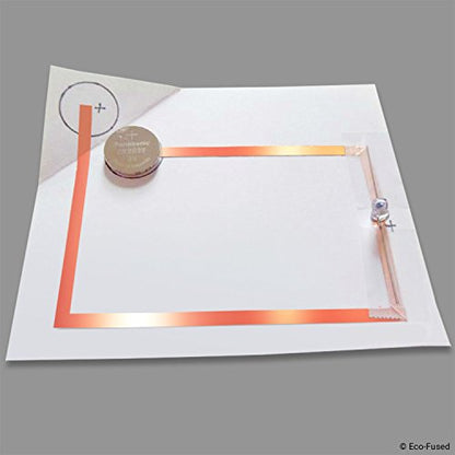 Adhesive Copper Foil Tape - Double-Sided Conductive - 0.25 inch (6.3 mm) - EMI and RF Shielding, Paper Circuits, Electrical Repairs, Grounding, Arts and Crafts, Home Interior (0.5 inch (12.7 mm))