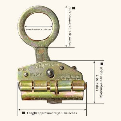 Rope Grab Fall Protection-Auto Locking Rope Grabs Fall Arrester,Used with 5/8¡± Lifeline Rope for Construction,Climbing, Fall-Protection Comply,Aerial Work
