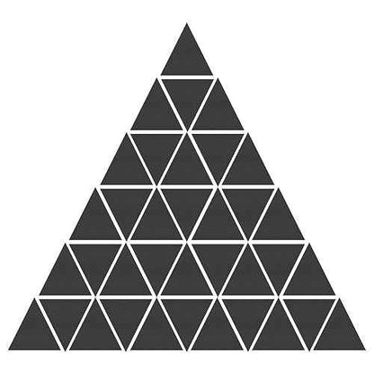 uxcell Acrylic Mirror Wall Stickers, 100Pcs Self Adhesive Removable Triangle Wall Decals for Home Living Room Bedroom Office DIY Decor (20mm, Black)