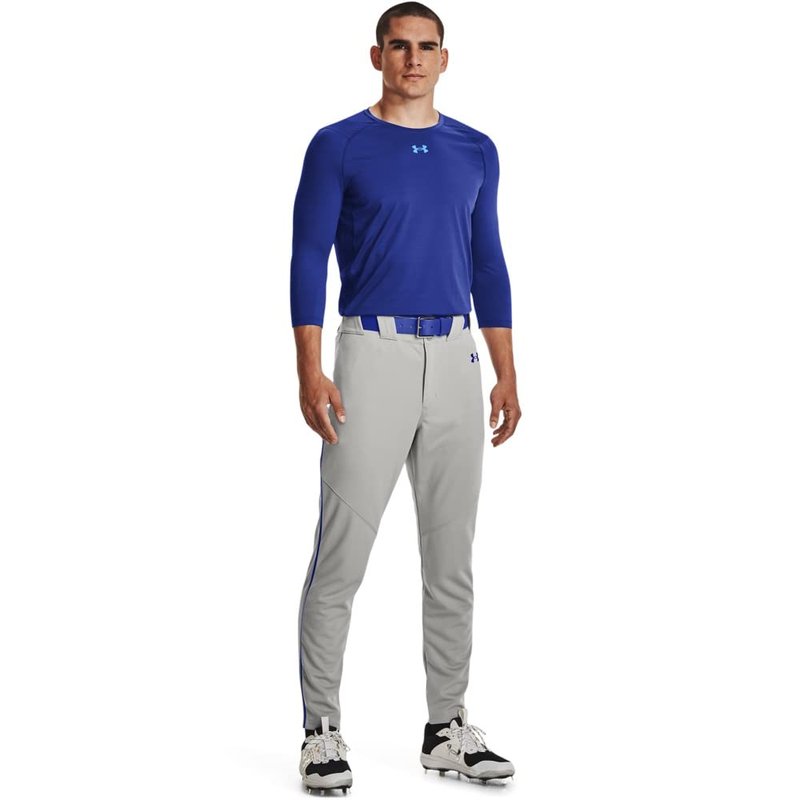 Under Armour Men's Utility Baseball Straight Leg Pant Pipe 22, (081) Baseball Gray/Royal/Royal, 3X-Large