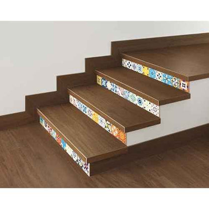 FLFK Wall Border Tile Stickers Peel and Stick Wallpaper Border for Kitchen Backsplash Bathroom Shower Room,4"x240"