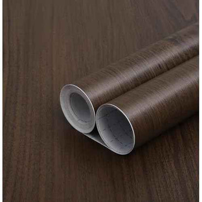 GloryTik 17.7"x118"Red Brown Wood Contact Paper Peel and Stick Wallpaper Faux Wood Grain Removable Self Adhesive Wood Look Wallpaper Contact Paper for Countertops Cabinets Furniture Room Wall Decor
