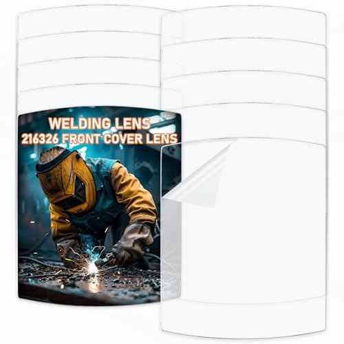 216326 Front Cover Lens - Welding Helmet Lens Replacement - Ultra-Clear Scratch Resistant Welding Lens for Miller MP-10 and Digital Elite Helmets