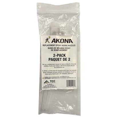 Akona Epoxy Nozzles - Nozzles for Repair Products, Great for 2 Part Epoxy Projects, Continue Projects Later, Works with Variety of Products (2-Pack)