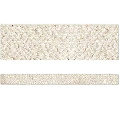 Teacher Created Resources Everyone is Welcome Woven Straight Border Trim (TCR7127), Natural