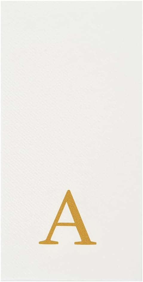 Luxenap 15.8 X 7.9 Inch Linen-Feel Guest Towels, 50 Lettered Hand Towels