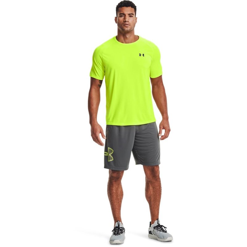 Under Armour Men's Tech 2.0 Short-Sleeve T-Shirt , High-Vis Yellow (731)/Black, X-Large
