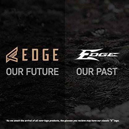 Edge TXB246 Brazeau Polarized Wrap-Around Safety Glasses, Anti-Scratch, Non-Slip, UV 400, Military Grade, ANSI/ISEA & MCEPS Compliant, 5.04" Wide, White Frame/Smoke Lens