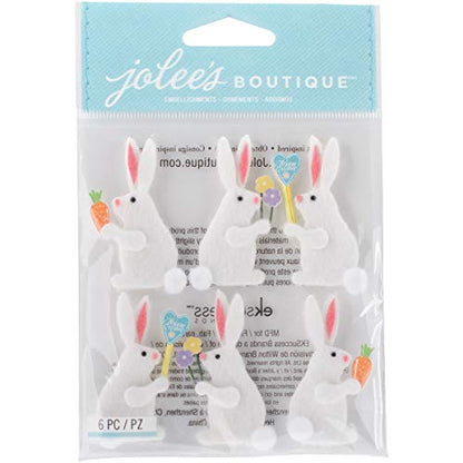 Jolees Boutique Dimensional Stickers, Easter Bunnies
