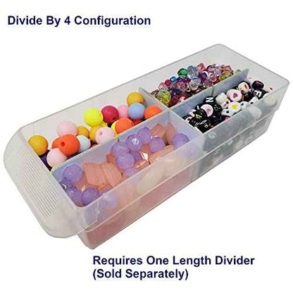 (64-Pack) Small Drawer Configurable Width Dividers compatible with Akro-Mils Plastic Storage Craft Cabinets, (Dividers Only)