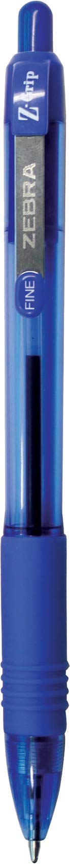 Zebra Pen Z-Grip Retractable Ballpoint Pen, Smooth-Flowing Ink, Fine Point, 0.7mm, School & Office Supplies, Ideal for Note-Taking, Journal and Planner Use, Blue and Black Ink, 30-Pack (25330)