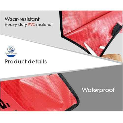 Heavy Duty Fire Extinguisher Cover with Window - Fire Protective Sleeve from Scuffs & Scratches Accessories (17" W x 25" L(Fit for 10-20LB))