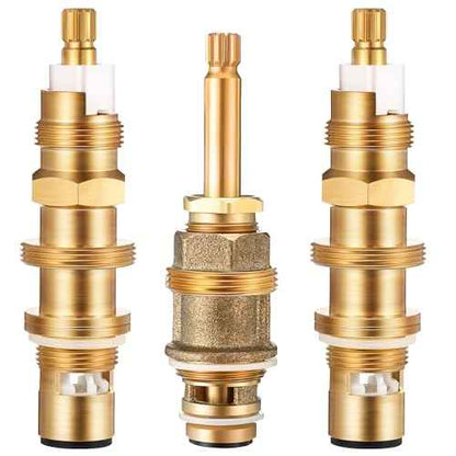 Dreyoo Ceramic Disc Cartridge Replacement for 910-030, Diverter Stem Replacement for 910-022, Shower Valve Faucet Cartridge Compatible with Price/Pfister, Hot Cold Diverter, Brass Construction