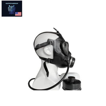 SafeGuardian Gas Mask Face Respirator CBRN Shield Israeli Military Grade Survival & Tactical for Chemical Fumes, Particulates, Military Grade Construction