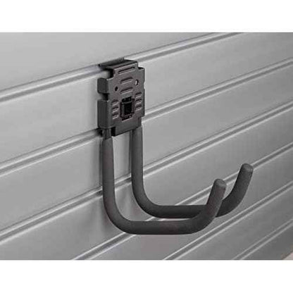 HandiWall 6" J Hook with Locking Bracket for Tool Storage on Garage Slatwall Panels
