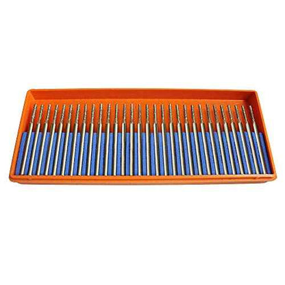 30 Pack 1mm Diamond Drill Bit for Dremel Craftsman Rotary Tool 1/8" Shanks Jewelry Beach Sea Glass Shells Gemstones Lapidary 30pcs.