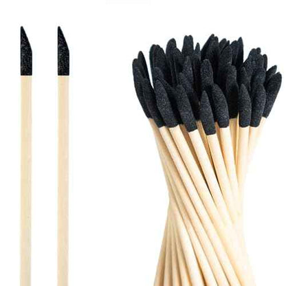 50 Pack Sanding Sticks, Matchsticks Sanding Sticks for Plastic Models, Fine Detailing Sanding Tools for Tight Spaces Wood, 280 Grit, 5.4 x 0.2 Inch