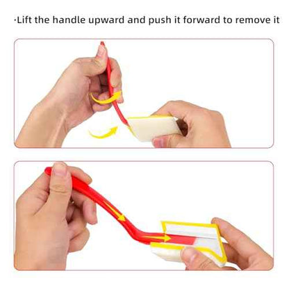 3 in 1 Corner Paint Repair Tool (with Gloves) 2 Pieces Corner Paint Tools (with 4 Replacement Pads) 1 Double Layer Gloves for Unsightly Corners, Dark Corner Repair Tools