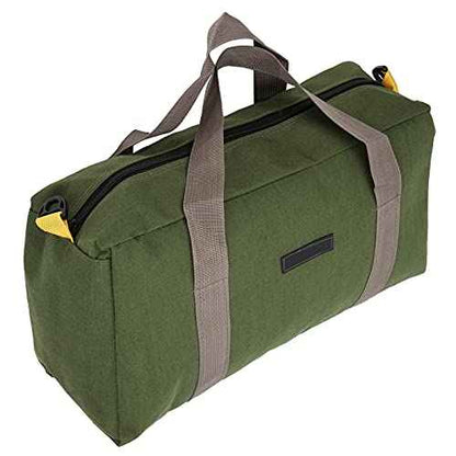 Walfront 18 Inches Wide Mouth Electrician Storage Bag - Portable Multifunctional Tool Organizer for Plumbing & Gardening Tools