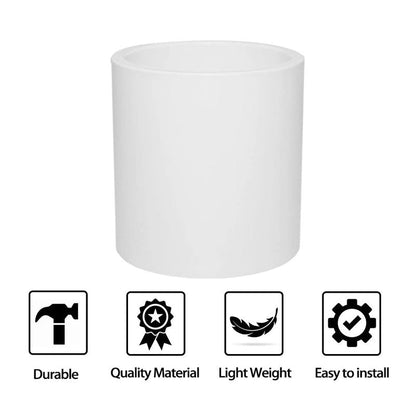 Fitvell 5PCS 2" PVC Pipe Fitting Coupling Connector Adapter Pipe Fitting Slip (Socket x Socket) Schedule 40 White Color