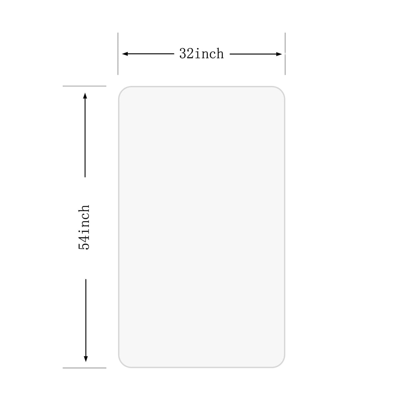 [Upgraded Version] Crystal Clear 1/5" Thick 54" x 32" Heavy Duty Hard Chair Mat, Can be Used on Carpet or Hard Floor