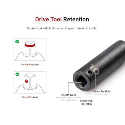 TEKTON 1/2 Inch Drive x 1-7/8 Inch 6-Point Impact Socket | SID22048