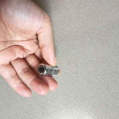 1/4Inch Drive 10mm 6-Point Shallow Socket 6 Pcs, Metric, Cr-V