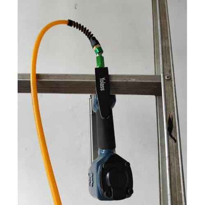 Yolass Air Compressor Hose 1/4¡±x100 ft Yellow Transparent Flexible Reinforced Polyurethane (pu) Air Hose with 1/4"360 Swivel Coupler and Air Hook,Bend Limiter