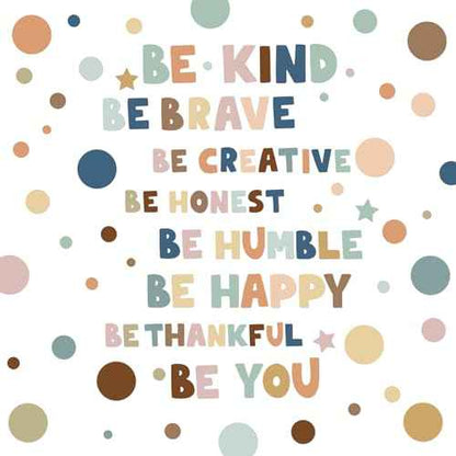 TaoBary 332 Pieces Polka Dots Wall Sticker Colorful Inspirational Circle Wall Decal Motivational Phrases Sticker Letter Sticker Be Thankful, Be Brave Decal for Classroom Nursery Playroom (Boho)